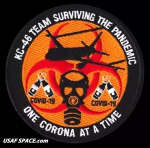 USAF 418th FLIGHT TEST SQ. KC-46 TEAM- SURVIVING THE PANDEMIC -Edwards AFB-PATCH - Picture 1 of 4