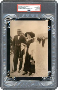 1915 Jack Johnson and Wife at the Races in Paris, PSA Type 1, Encapsulated - Picture 1 of 3