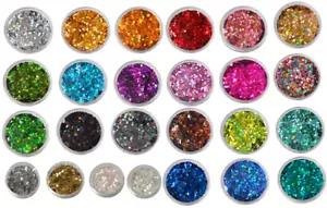 Lentejuelas, holograma, iris, brillo, arte de uñas, hexágono, brillo 1,00 mm - Imagen 1 de 26