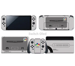 Nintendo Switch OLED Super NES Retro SNES Protective Console Skin Decal Sticker - Picture 1 of 1