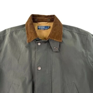 Chaqueta de Colección Polo Ralph Lauren Tareas Para Hombre Gris Medio Tela Aceite Abrigo de Campo - Imagen 1 de 12