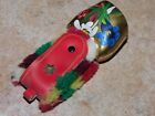 Vtg Swiss Or Austria Hand Painted Brass Cow Decorative Bell With Leather Strap