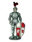 Silver Knight In Armor Life Size Resin Statue Medieval Theme Decor Display Prop