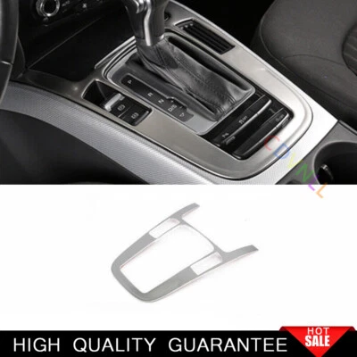 Fit For Audi A4 A5 2009-2016 Silver Steel Central Console Gear Shift Panel Trim - Image 1 of 4