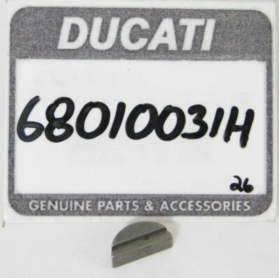 1 NEW Genuine Ducati ST4 748 Factory Hardware Woodruff Key OEM 68010031H NOS - Image 1 of 3