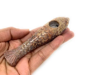 Pipa de piedra de tabaco tallada a mano de 4 pulgadas de largo - alta calidad - Imagen 1 de 5