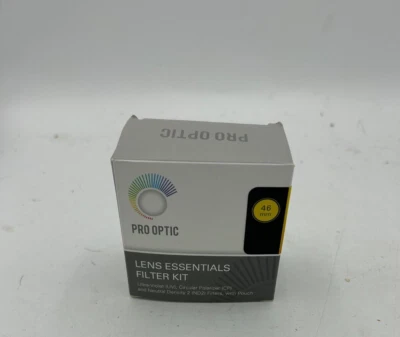 PRO OPTIC 49mm LENS ESSENTIALS FILTER KIT UV, CIRCULAR POLARIZED, ND2 - Image 1 of 3