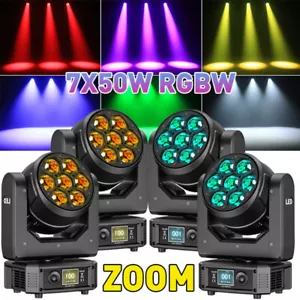 Luz principal móvil zoom ojo de abeja 350 W RGBW 4 EN 1 LED luz de escenario de lavado DMX DJ fiesta - Imagen 1 de 18