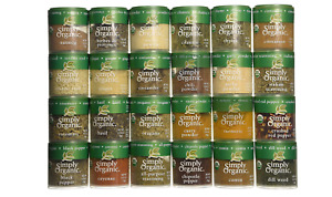 Simply Organic 24 Ultimate Organic Starter Spice Gift Set 24 Piece Assortment