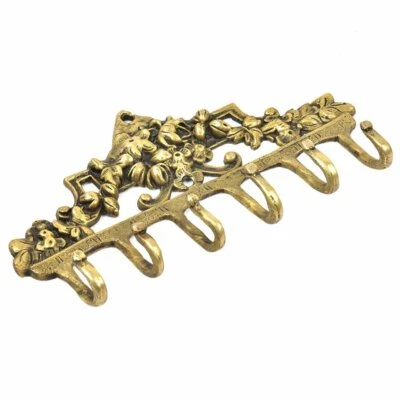 New Handmade Brass Floral Wall Hooks Hangers Holders 1 Piece - image 1 of 2
