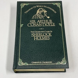Sherlock Holmes Book Treasury of World Masterpieces Celebrated Cases Green 1982 - Imagen 1 de 10