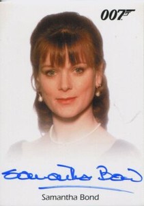 James Bond Archives 2015 Full Bleed Autograph Card Samantha Bond