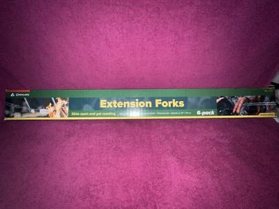 NEW 6-Coghlan’s Extension Camp Roasting Forks 30” Chrome Plated Steel Extendable - Image 1 of 4
