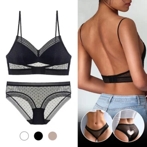 LaxChic Lace-U-Back Lifting Bra - Women Deep U Low Back Lace Bra - Picture 1 of 18