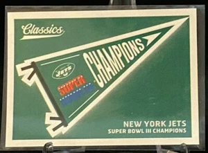 2018 Classics Team Pennants Stickers #1 New York Jets - Imagen 1 de 2