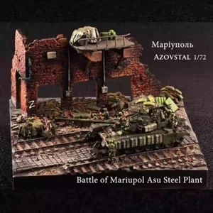 88MODLE 1/72 Russia Battle Scene Model for Mariupol Speed Steel Plant No Tank - Bild 1 von 24