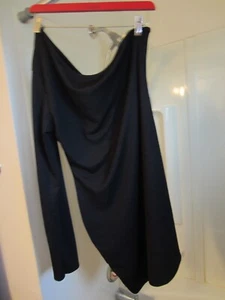 NWT women's long sleeve one shoulder dress Pretty Little Thing Size 14 black - Picture 1 of 11