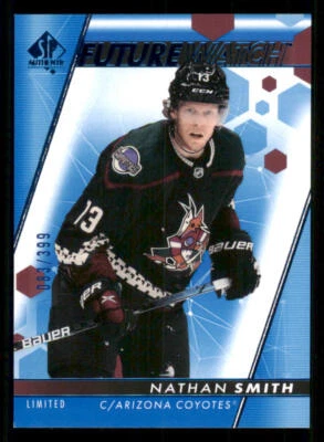 2022-23 SP Authentic Limited Blue #135 Nathan Smith FW /399 - Image 1 of 2