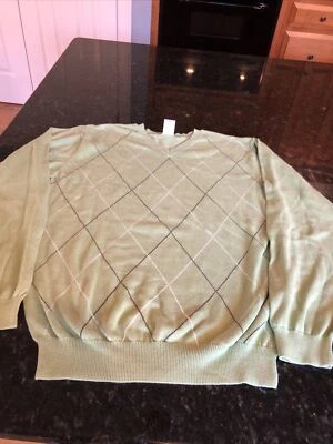 Gymboree Boys Large (10) Avocado Green Argyle Sweater, New! - Image 1 of 4