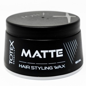 TOTEX HAIR STYLING MATTE WAX NEW FORMULA NEW STYLE CASE BLACK BARBER 150ML