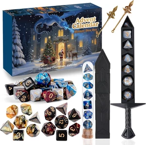 Calendario adviento 2025 dados misterio dnd 24dias juego mesa regalo sorpresa - Bild 1 von 12
