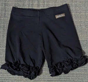 Matilda Jane Black Ruffle Shorts Shorties Girls Perfectly Paired Onyx Size 8 - Picture 1 of 3