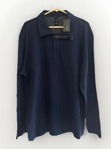 Hugo Boss Golf Herren Pullover Gr. XXL Dunkelblau Quarter Zip Pulli Vintage Neu mit Etikett - Bild 1 von 5
