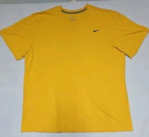 Camiseta Nike Regular Goldenrod Negra Bordada Swoosh SS 100% Algodón Para Hombre 2XL - Imagen 1 de 5