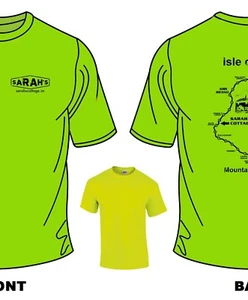 SARAH’S COTTAGE ISLE OF MAN TT LANDMARK T SHIRT (course map on the back) - Picture 1 of 1