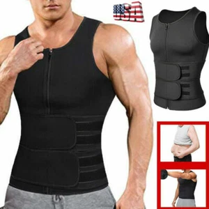 2022 Nuevo Para hombres Camiseta de Compresión Entrenador de Cintura Formador Corporal Quema Grasa Traje de Sauna - Imagen 1 de 32