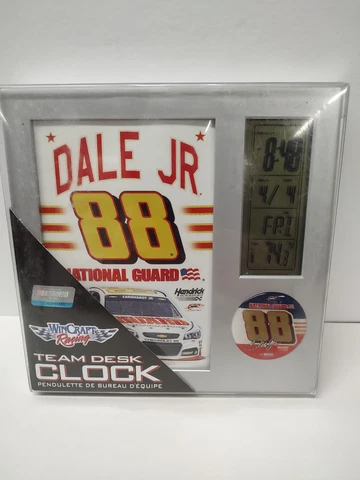 Dale Earnhardt Jr #88 National Guard NASCAR Win Craft Racing  Desk Clock Cover