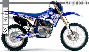 YAMAHA WR250F WR450F YZ250F YZ450F 2003-2006 MAXCROSS GRAPHICS FULL KIT MSPON1 - Picture 1 of 2