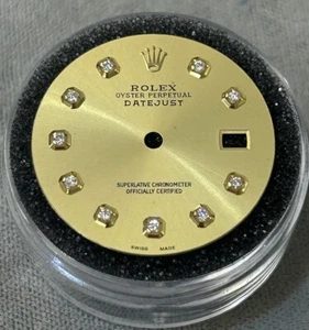 Rolex Datejust para hombre esfera de diamante champán personalizada para modelos 16013 16233 116233 - Imagen 1 de 4