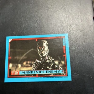 11d T2 Terminator 2 Sticker 1991 Topps #41 Puzzle Mankind's Enemy - Picture 1 of 2