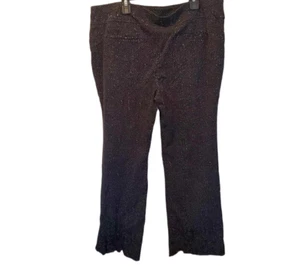 Anne Klein Womens Black/White Polka Dot Print Wide Leg Pants w/ Pockets Size 14 - Picture 1 of 4
