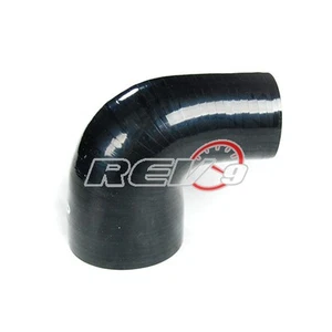 BLACK 90 Degree 4 Layers Turbo Intercooler Silicone Reducer 2.75" to 3.00" - Imagen 1 de 3