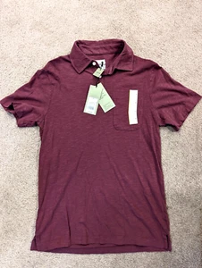 NWT Unisex Good fellow & Co Size Small Burgundy Polo Short Sleeve shirt, top - Picture 1 of 6