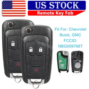 2 For 2012 2013 2014 2015 2016 2017 Chevy Sonic Flip Key Remote Fob OHT01060512 - Foto 1 di 7