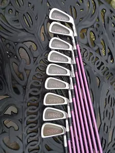 9LADIES PROSIMMON DRK111 IRONS,GRAPHITE SHAFTS LADIES FLEX WORK ALSO FOR JUNIOR - Picture 1 of 16
