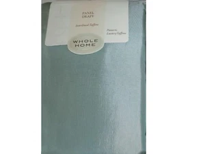 NIP ONE WHOLE HOME LUXURY AQUA TAFFETA WINDOW PANEL DRAPE 84" L - Picture 1 of 2