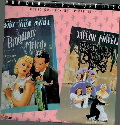 BROADWAY MELODY OF 1936 / OF 1938 Laserdisc LD  MGM Double Features Disc - Image 1 of 2