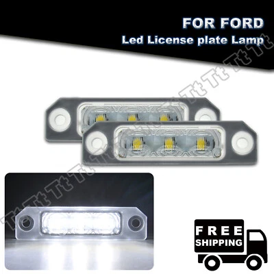 2x For Ford Fusion Focus Mustang Flex Taurus SE LED License Plate Light Tag Lamp - Image 1 of 4