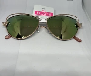 The Children’s Place Girls Glitter Butterfly Sunglasses 5+ - Picture 1 of 4