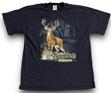 Vintage 1998 Legend Of The Fall Deer Hunting Blue T Shirt Size XL Rare Vtg