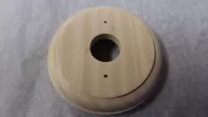 round wood 1 hole light switch mounting block,pre drilled,88mm ,raw pine 35P - Bild 1 von 3