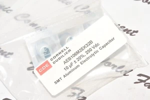 3 piezas - Condensador CDE AEB106M2EK32B 10uF (10μF) 250V 20% SMT - Imagen 1 de 2