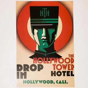 Hollywood Tower Hotel Poster Tower of Terror Authentic Disney 12x18 Twilight Zon - Picture 1 of 1