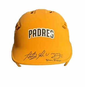 FERNANDO TATIS JR. MANNY MACHADO SIGNED SAN DIEGO PADRES HELMET BAS BECKETT - Picture 1 of 6