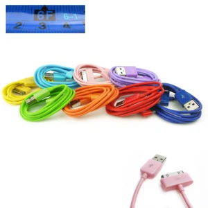 6FT 30PIN USB SYNC DATA POWER CHARGER CABLE CORD IPHONE IPOD TOUCH NANO NEW IPAD - Picture 1 of 1