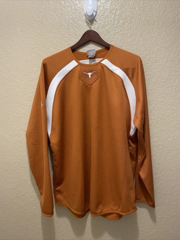 VTG Majestic Texas Longhorns Football Pullover Warm Up Jacket XL Cover